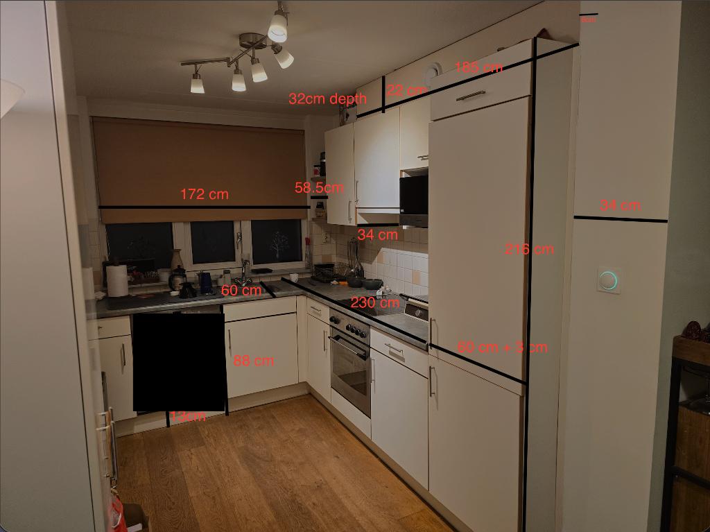 Keuken in goede staat., Ophalen, Zo goed als nieuw, Wit