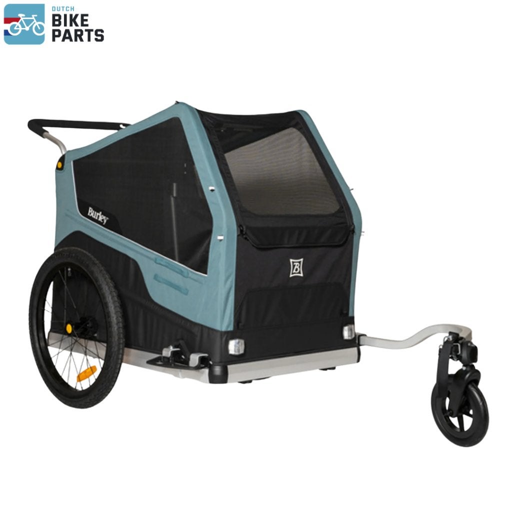 Burley Bark Ranger XL Hondenfietskar Hond 45kg Zwart/Blauw, Fietsen en Brommers, Info@accell.nl, Industrieweg 4, Heerenveen, Opvouwbaar