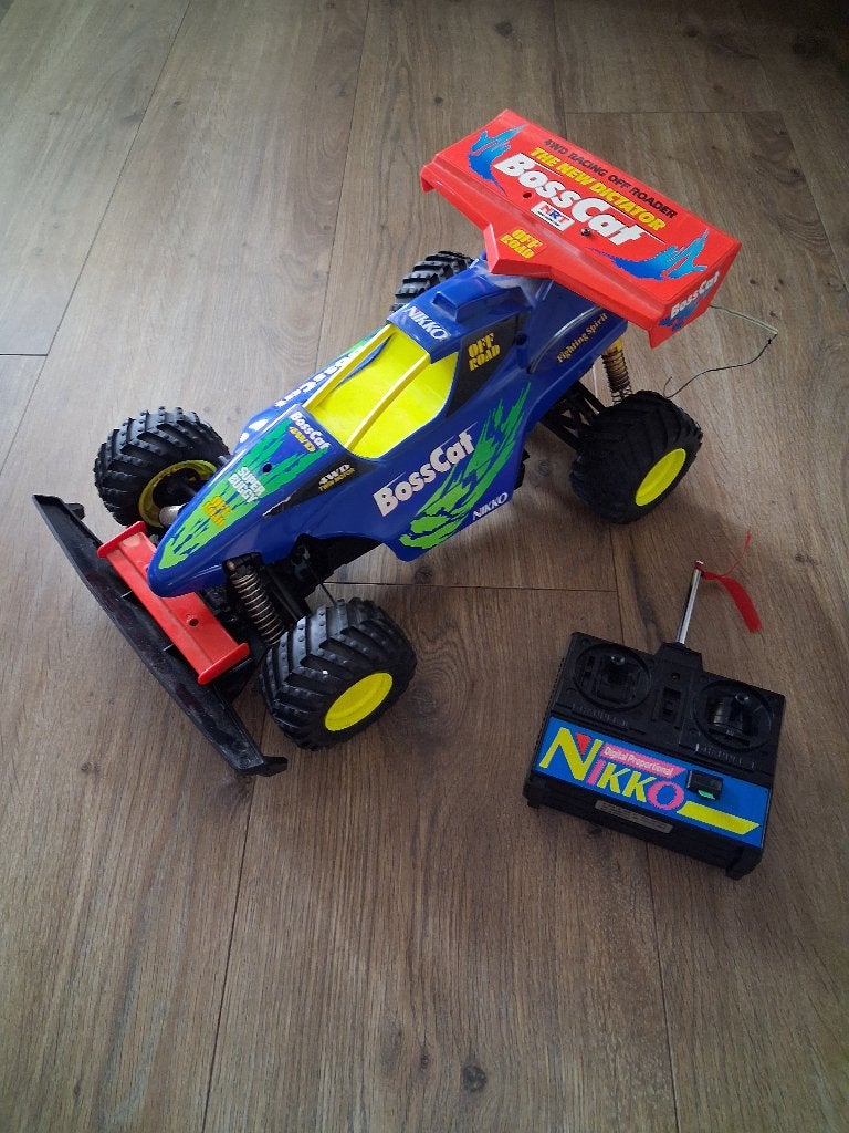 Nikko bosscat rc auto, Gebruikt, Auto offroad, Overige schalen, Ophalen