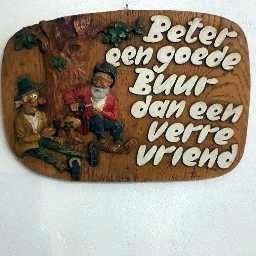 ARBORANDA WANDBORD MET SPREUK, Antiek en Kunst, Ophalen of Verzenden