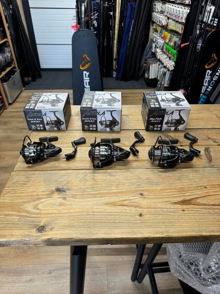 nieuwe saenger akula 4000 molens 8 x gelagerd, Ophalen of Verzenden, Nieuw, Molen