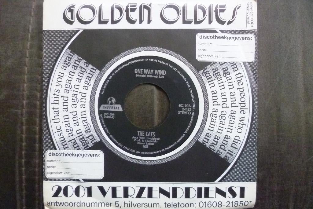 the cats - one way wind / country woman, Cd's en Dvd's, Vinyl Singles, Overige genres, 7 inch, Single, Ophalen of Verzenden