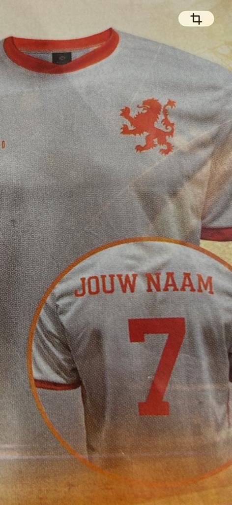 Voetbal shirt met naam bestellen met deze code, Sport en Fitness, Ophalen of Verzenden, Nieuw, Shirt