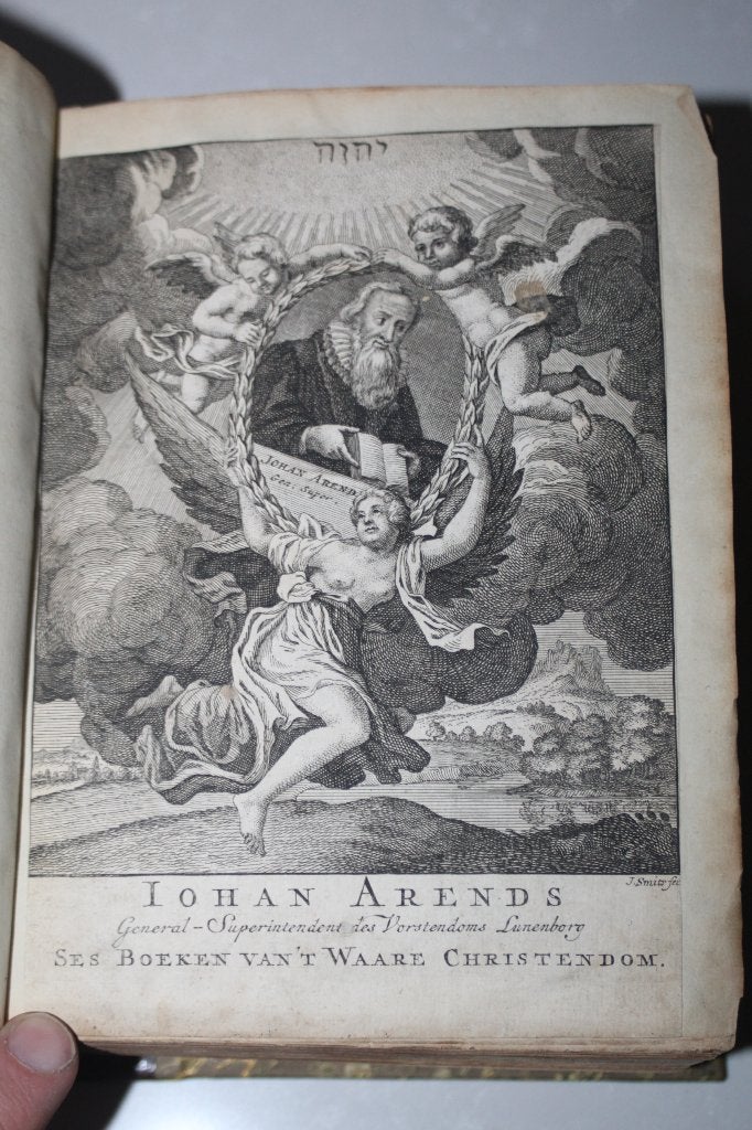 Johan Arendts - Waare christendom met gravures (1736), Antiek en Kunst, Ophalen of Verzenden