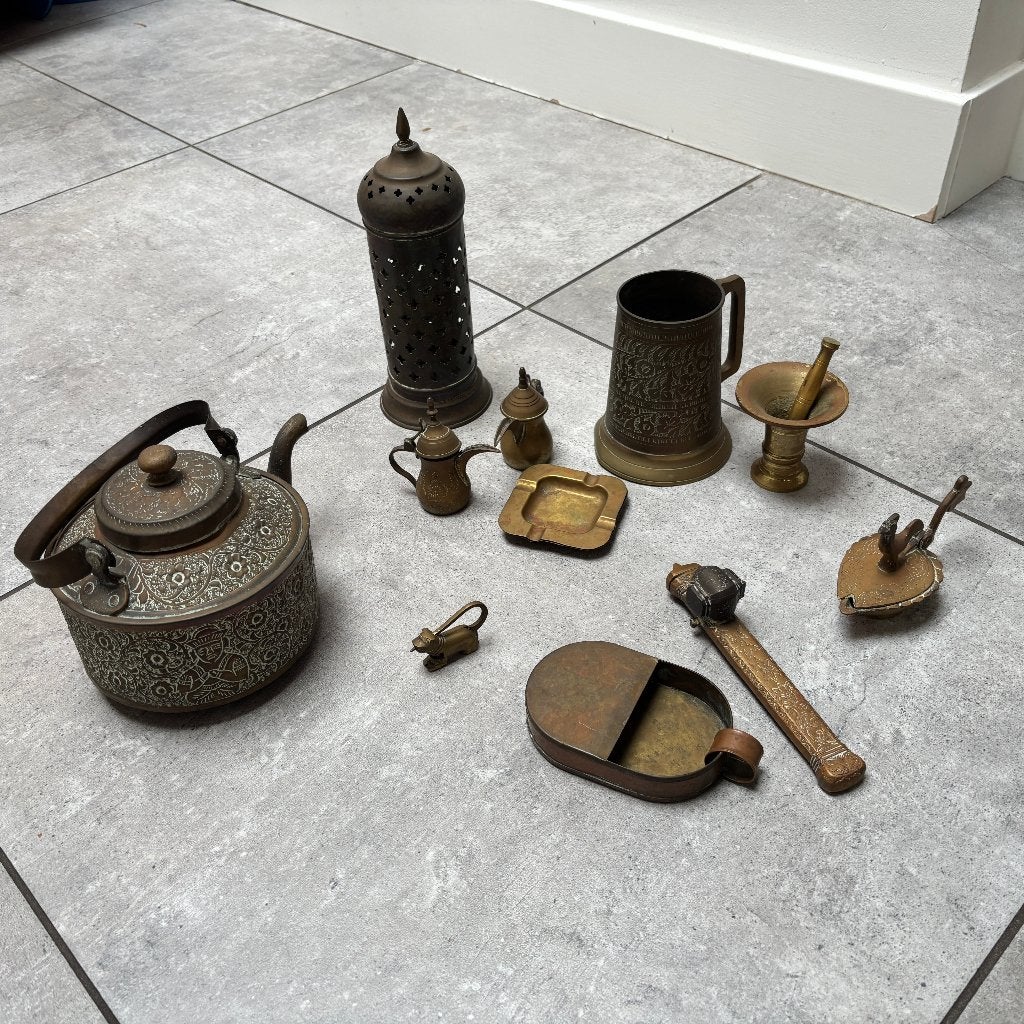Koperen antieken items India/Pakistan, Ophalen, Koper