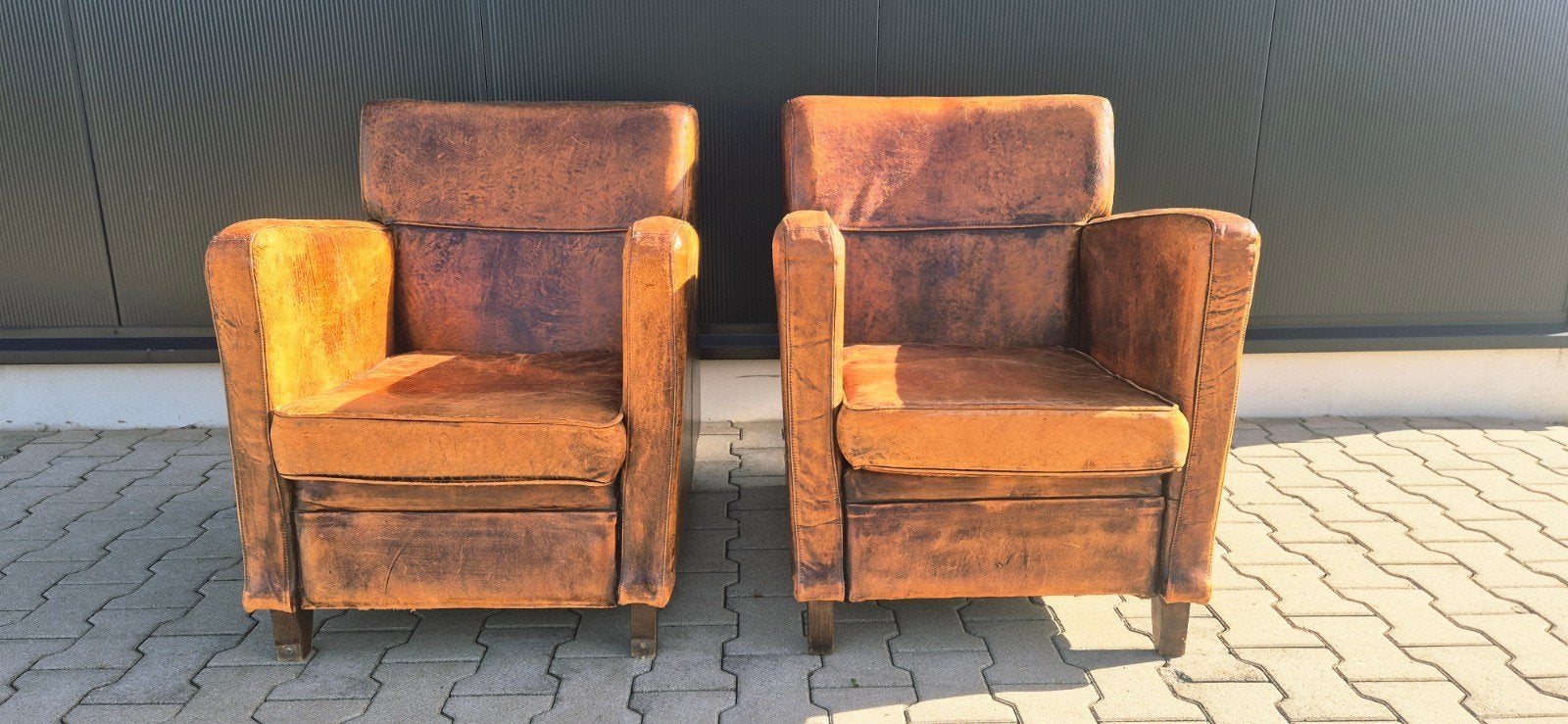 2 schapenleren fauteuils, Ophalen of Verzenden