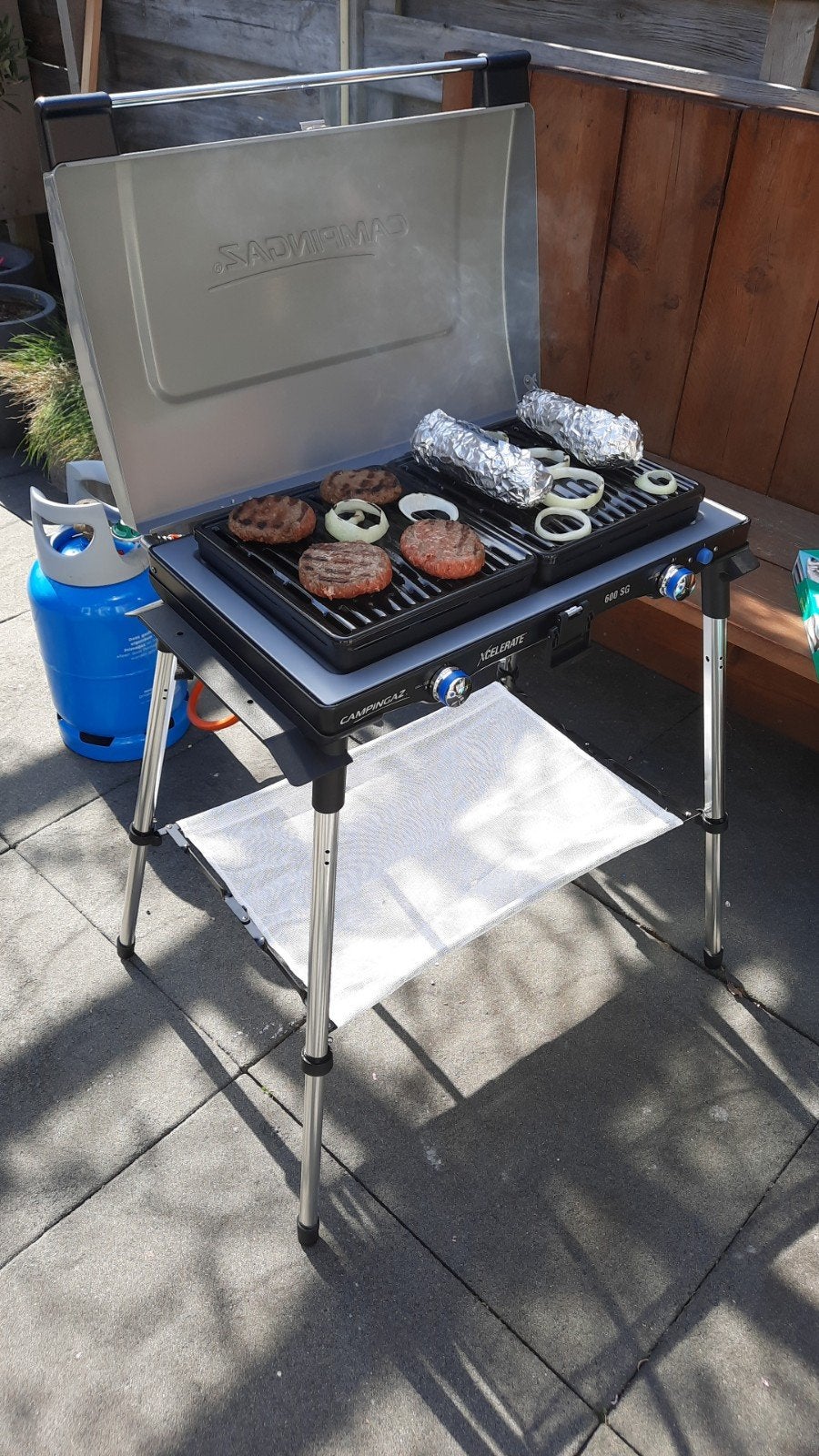 Campingaz Xcellarate 600 SG gasbarbecue / kooktoestel, Caravans en Kamperen, Ophalen, Gebruikt