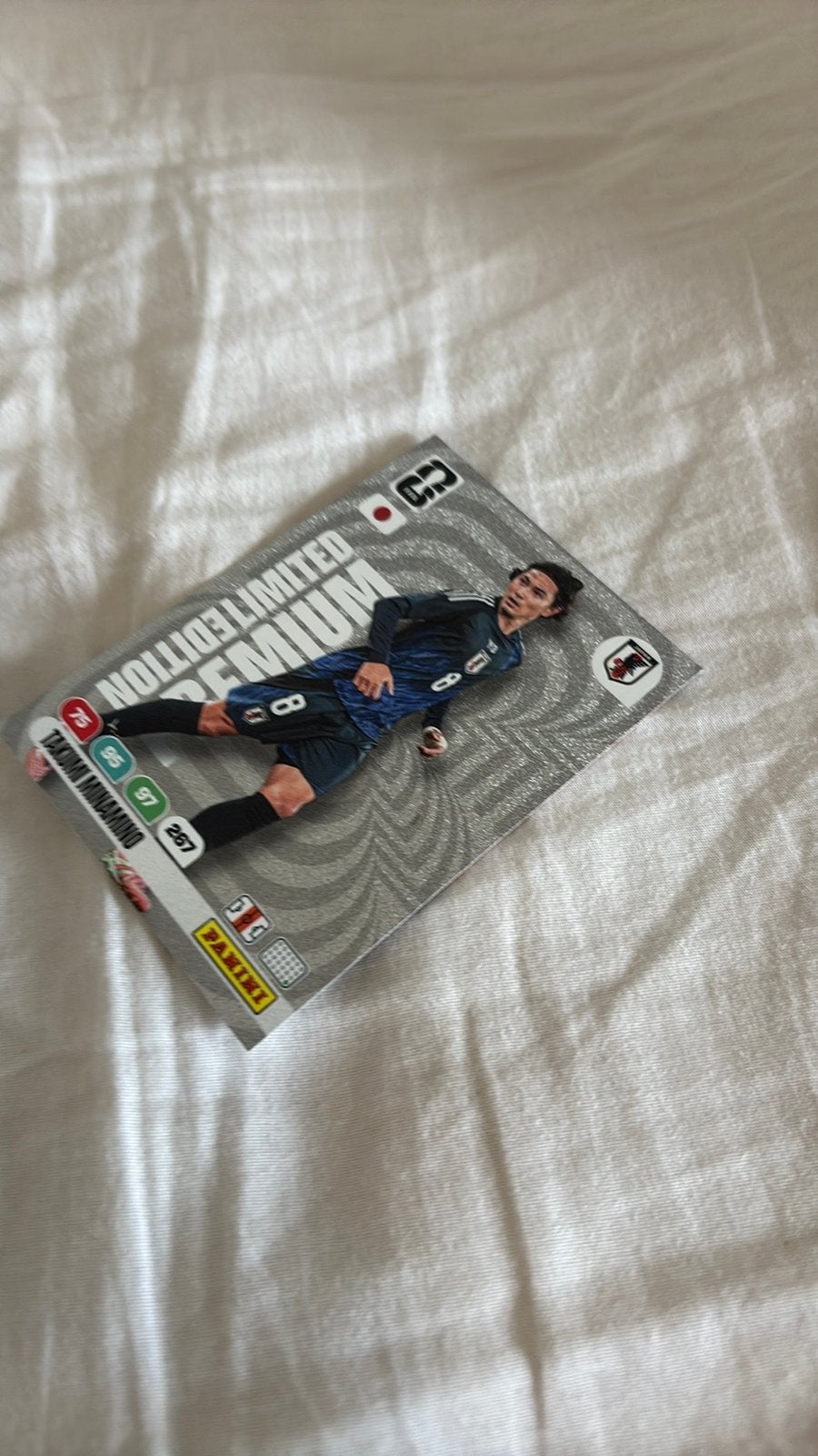 Premium panini kaart takumi minamino, Ophalen of Verzenden, Nieuw, Plaatje