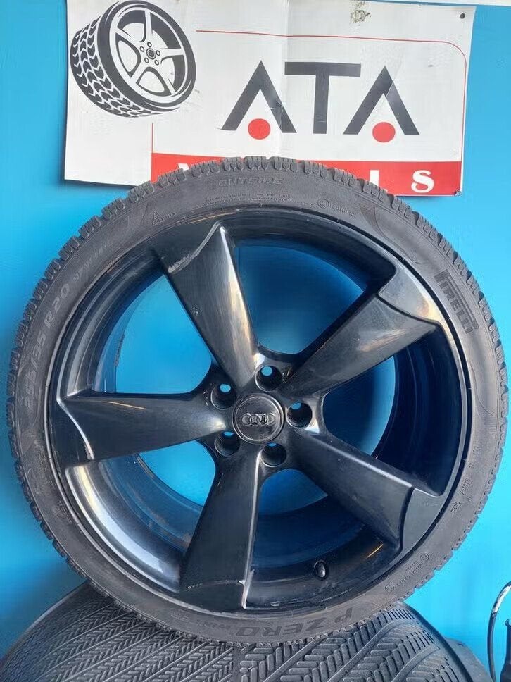 20 inch Audi A6 4G Rotor Velgen Winterbanden Origineel, Auto-onderdelen, Gebruikt, -, -, Banden en Velgen