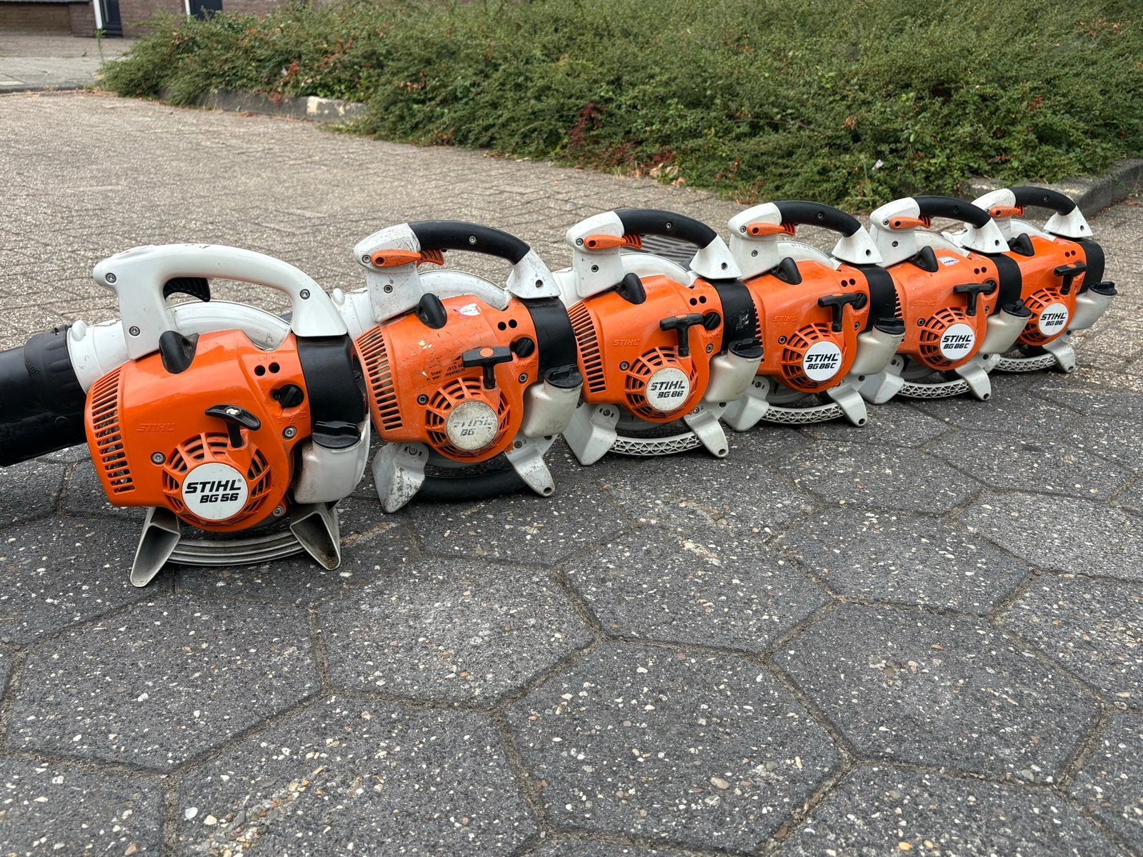 Husqvarna 125b Stihl BG 86 bladblazers Benzine, Handgedragen, Benzine, Gebruikt, Handgedragen, Ophalen of Verzenden