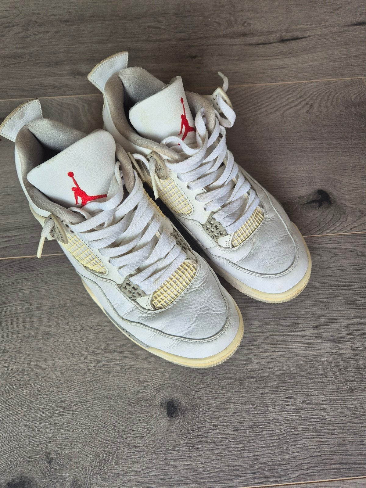 Air Jordan 4 Retro "White Oreo" – Maat 43 – CT8527-100, Ophalen of Verzenden, Gebruikt, Schoenen