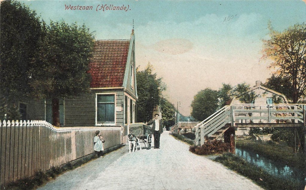 Westzaan, Hondenkar, Ophalen of Verzenden, Voor 1920, Ongelopen, Noord-Holland