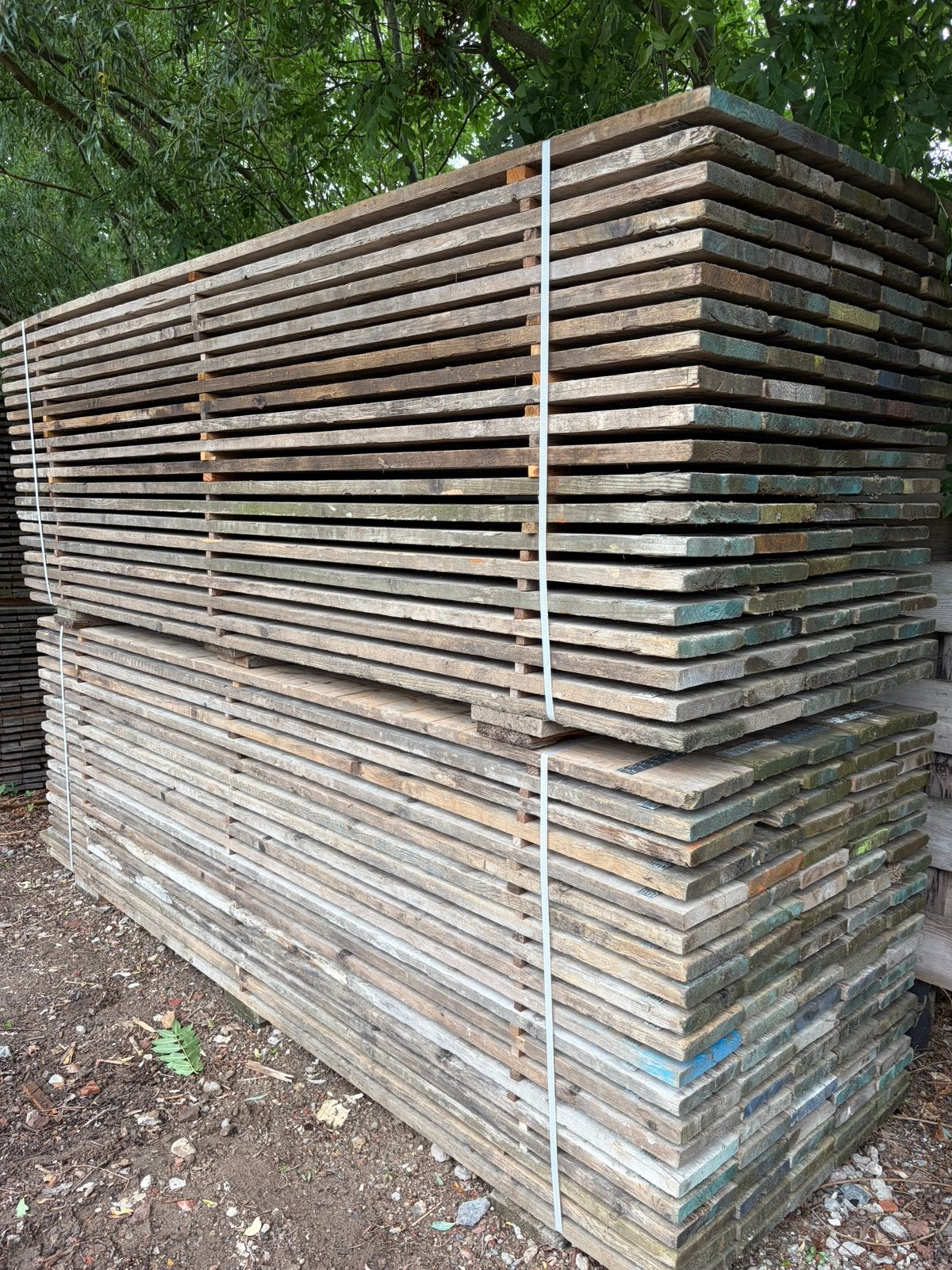 Gebruikte steigerplanken, Tuin en Terras, Palen, Balken en Planken, Zo goed als nieuw, Planken, 250 cm of meer, Ophalen