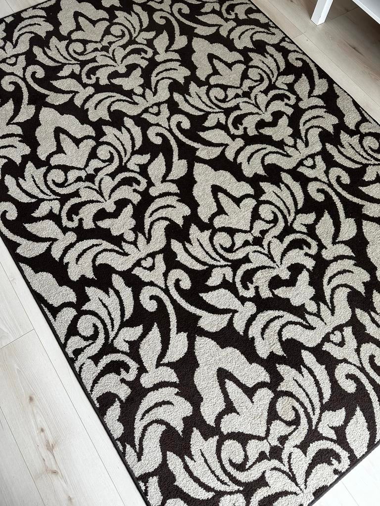 Vloerkleed met Barok Patroon - Zo goed als nieuw, Bruin, 150 tot 200 cm, 200 cm of meer, Ophalen of Verzenden