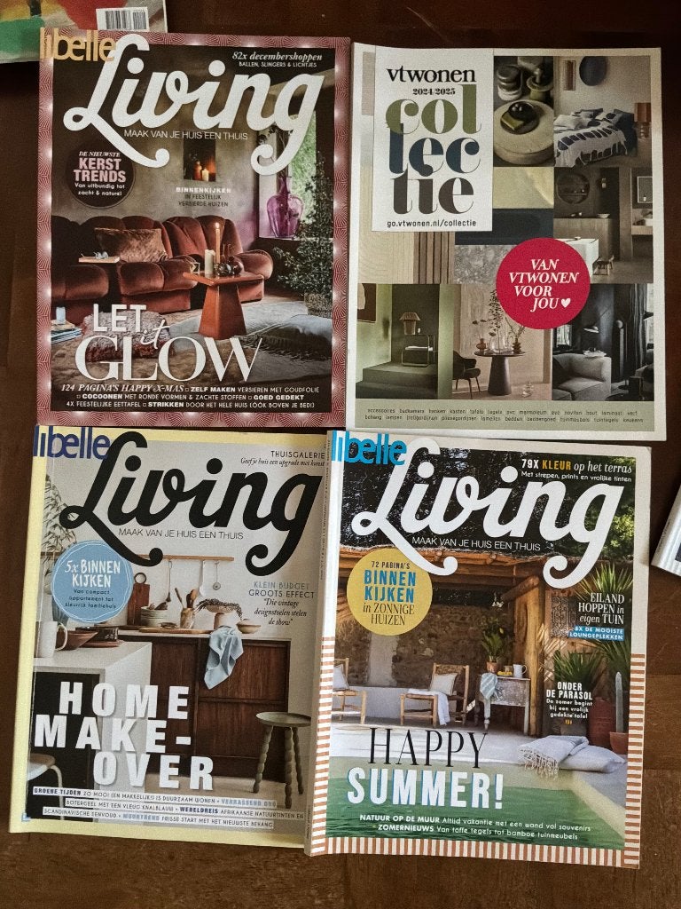 3x Libelle Living, 1x VT Wonen, Boeken, Tijdschriften en Kranten, Ophalen of Verzenden, Gelezen, Glossy