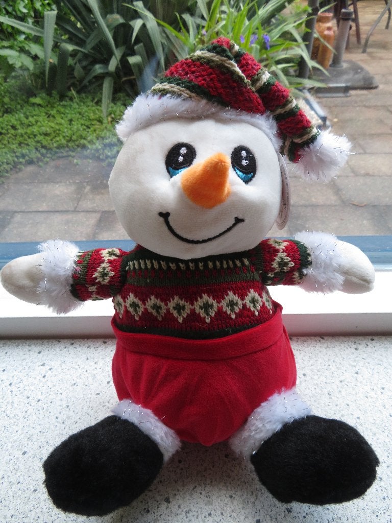 Sneeuwman Sneeuwpop merk Tendertoys met kleertjes, Overige typen, Nieuw, Ophalen of Verzenden, Middelgroot (20 tot 80 cm)