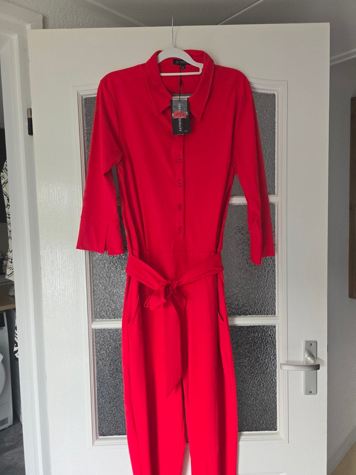 nieuw mi piace travel jumpsuit xl rood, Kleding | Dames, Ophalen of Verzenden, Nieuw, Maat 46/48 (XL) of groter, Rood
