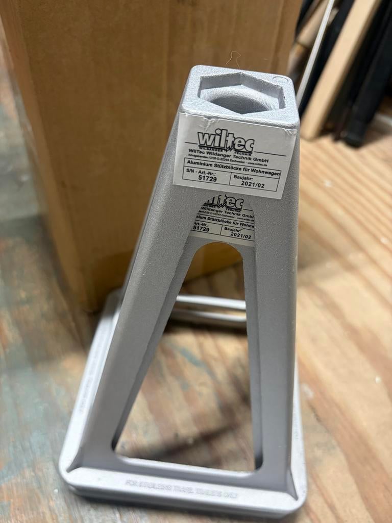 Wiltec Aluminium Steunblokken voor Caravan/Camper (4 stuks), Ophalen of Verzenden, Nieuw