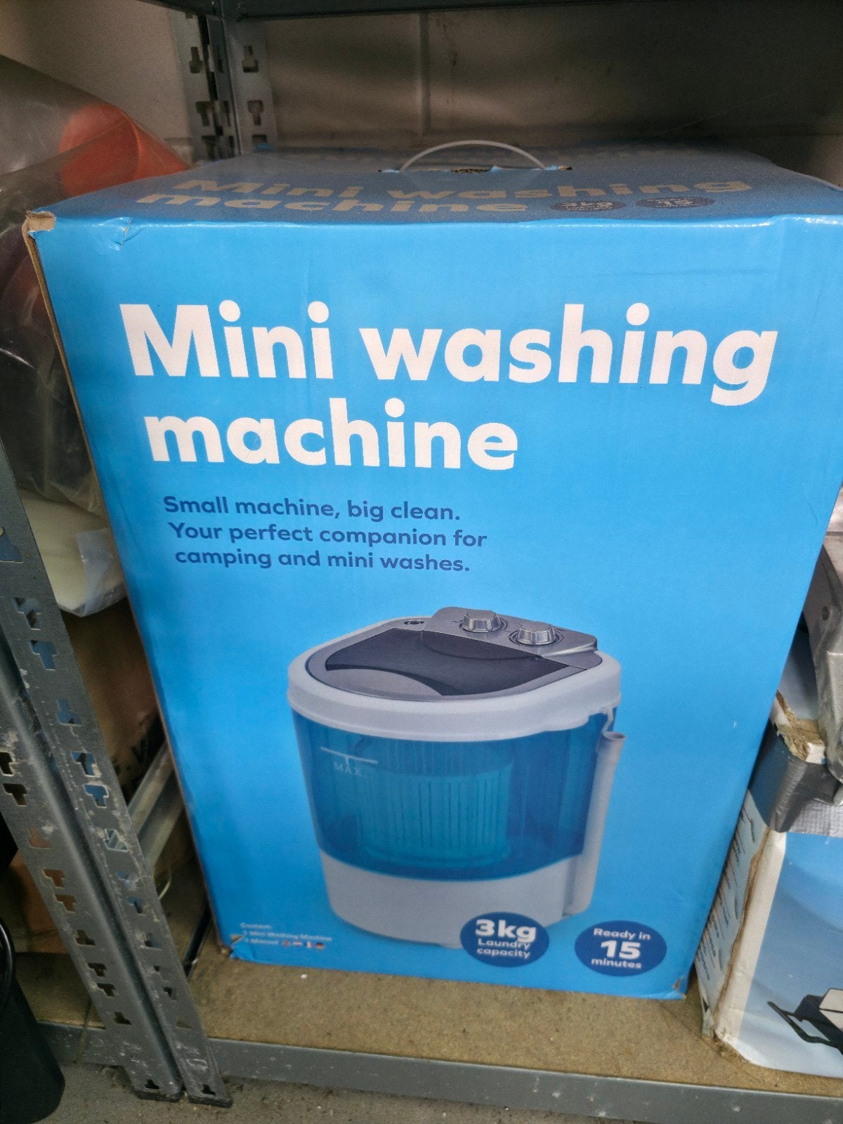 Compacte Mini Wasmachine - Ideaal voor Camping/Kleine Was, Witgoed en Apparatuur, Wasmachines, Minder dan 1200 toeren, Minder dan 85 cm