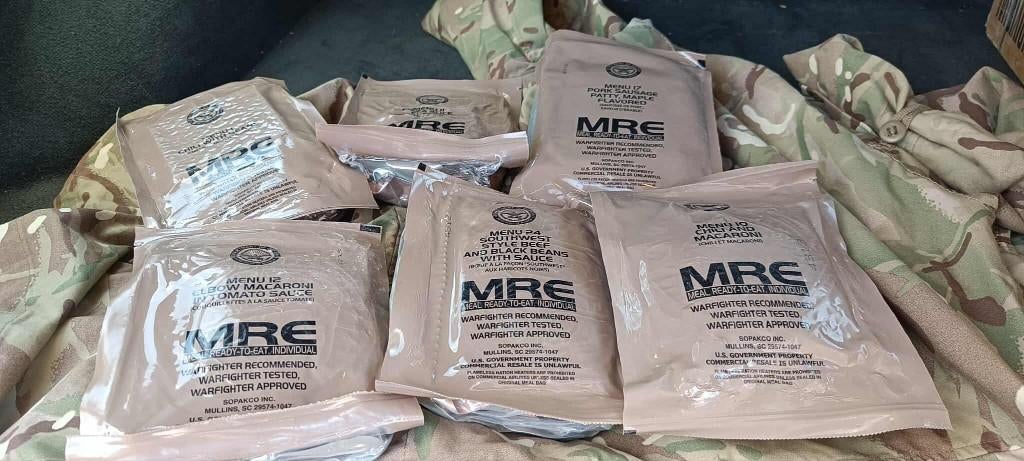 US Army MRE Doos B 2027 - Noodrantsoen, Ophalen of Verzenden, Landmacht, Amerika, Overige typen