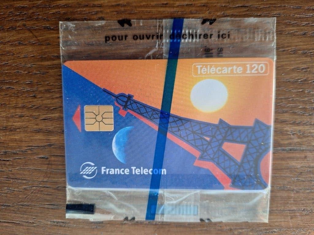 MINT zeldzame 120U telefoonkaart Tour Eiffel Frankrijk, Ophalen of Verzenden