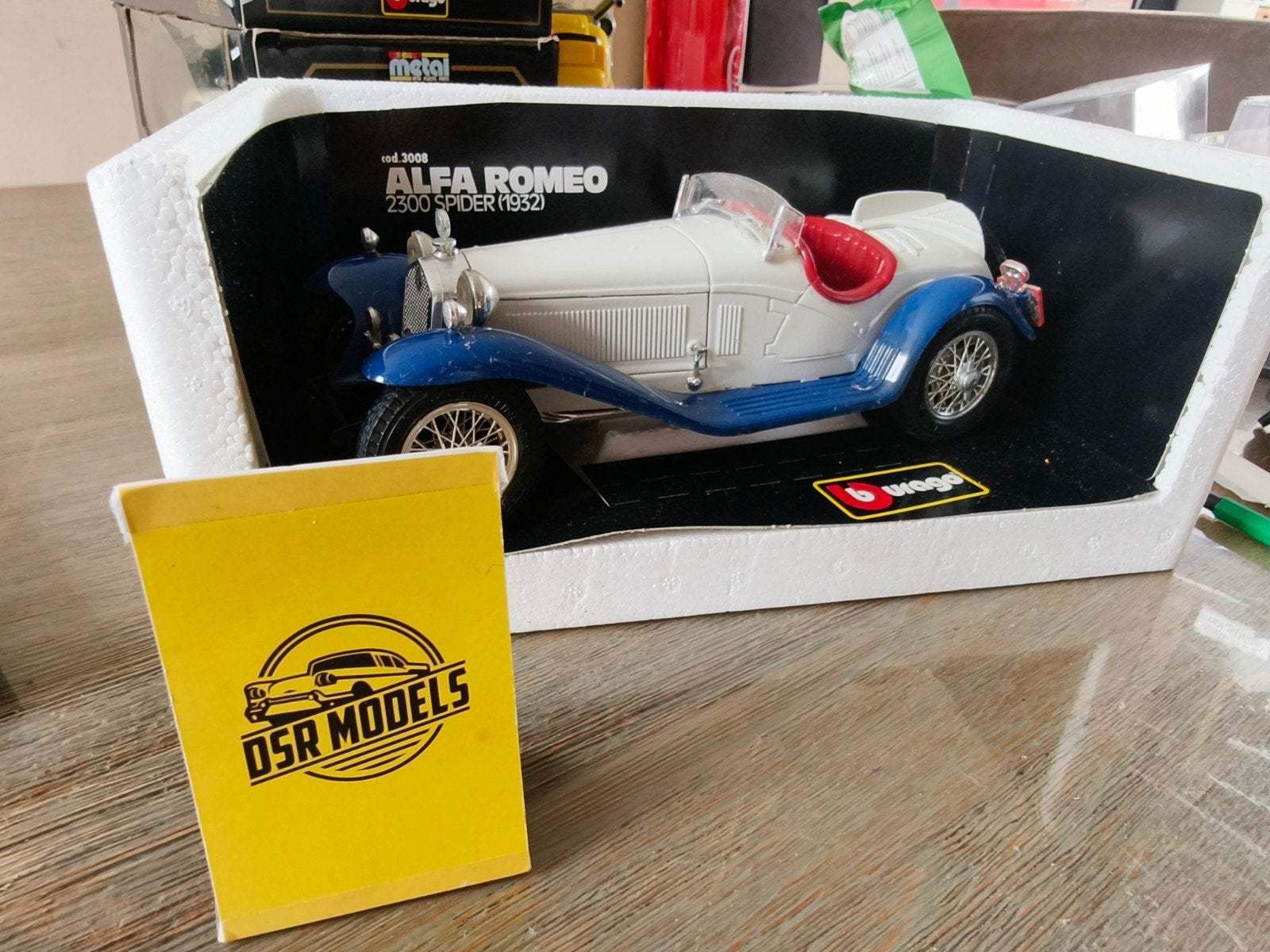 Burago Alfa Romeo 2300 Spider (1932) modelauto, Info@burago.com, Burago S.p.A., Auto, Ophalen of Verzenden