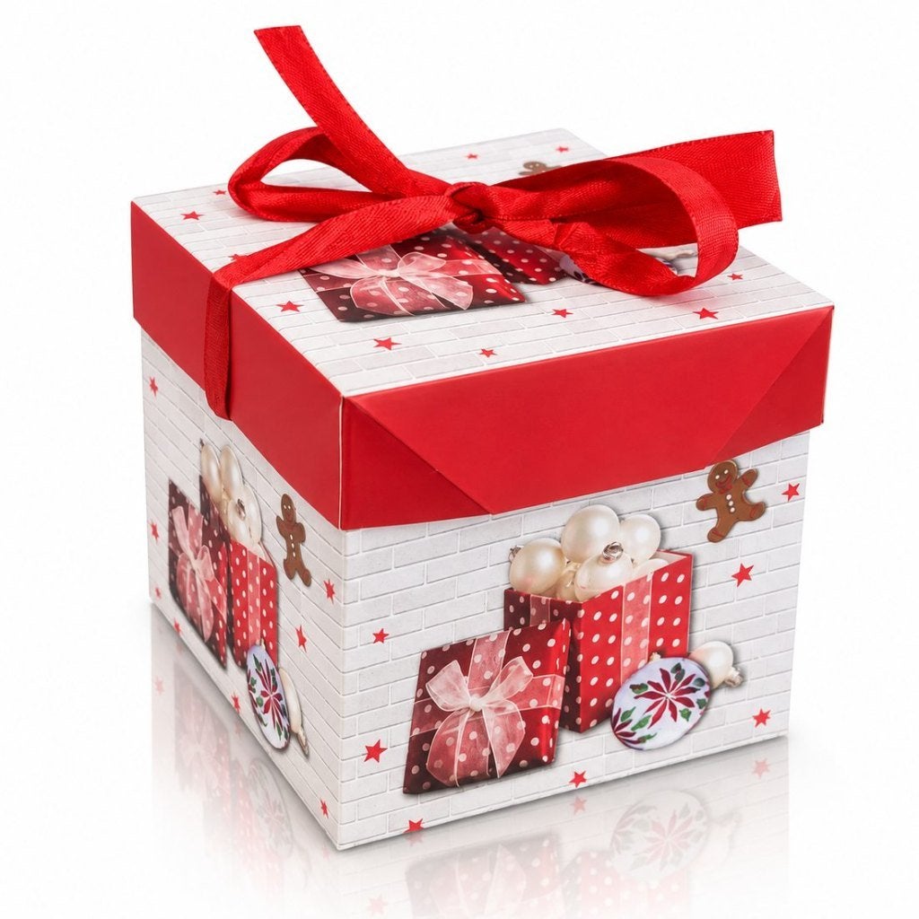 Partij geschenkdozen met kerst print 10,5cm, NHP International, Ophalen of Verzenden, Info@nhp-international.com, Nieuw