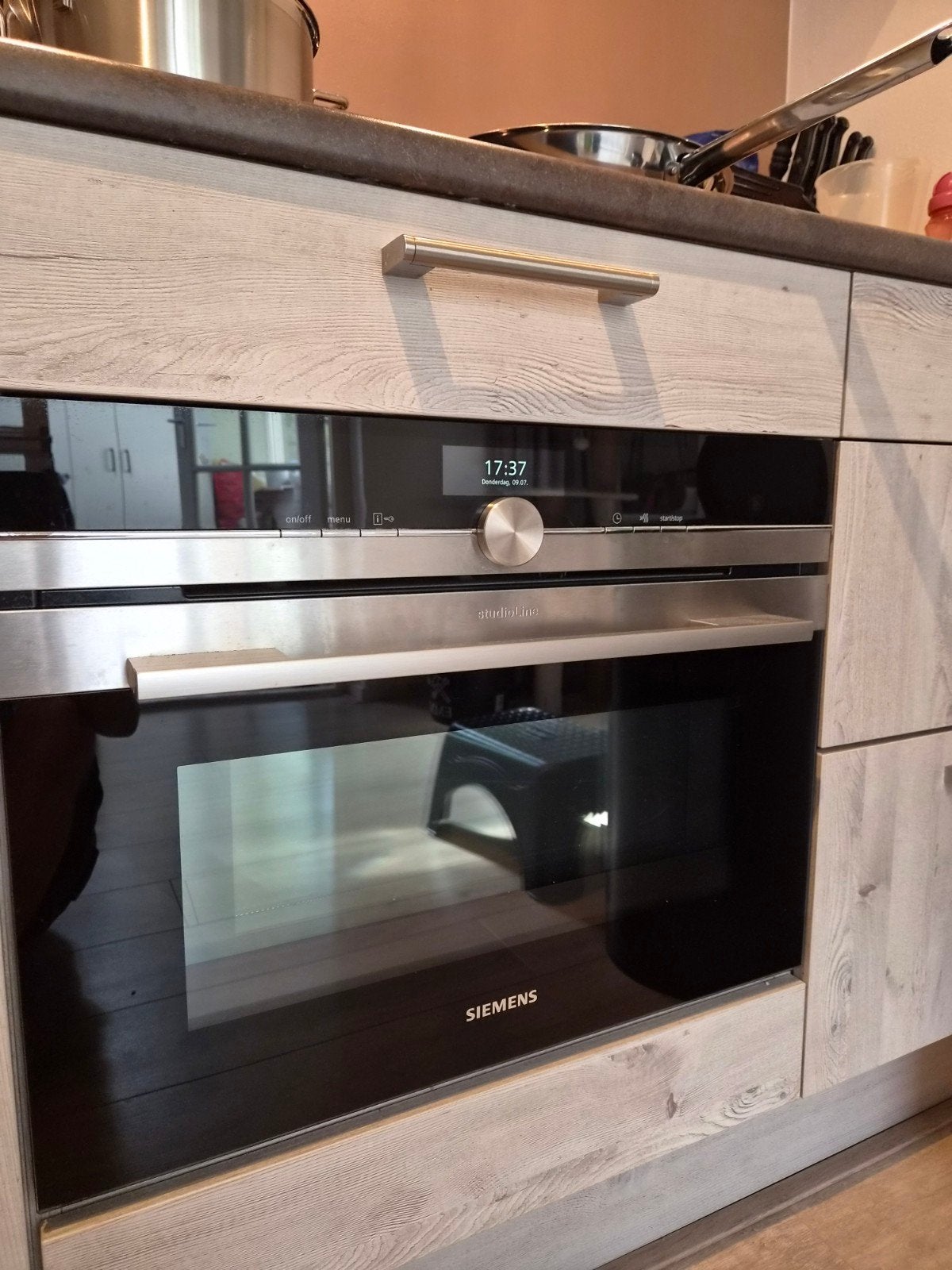 siemens studioline combi magnetron, Witgoed en Apparatuur, Ovens, Gebruikt, Inbouw, Combi-oven, Siemens, Minder dan 45 cm, 45 tot 60 cm