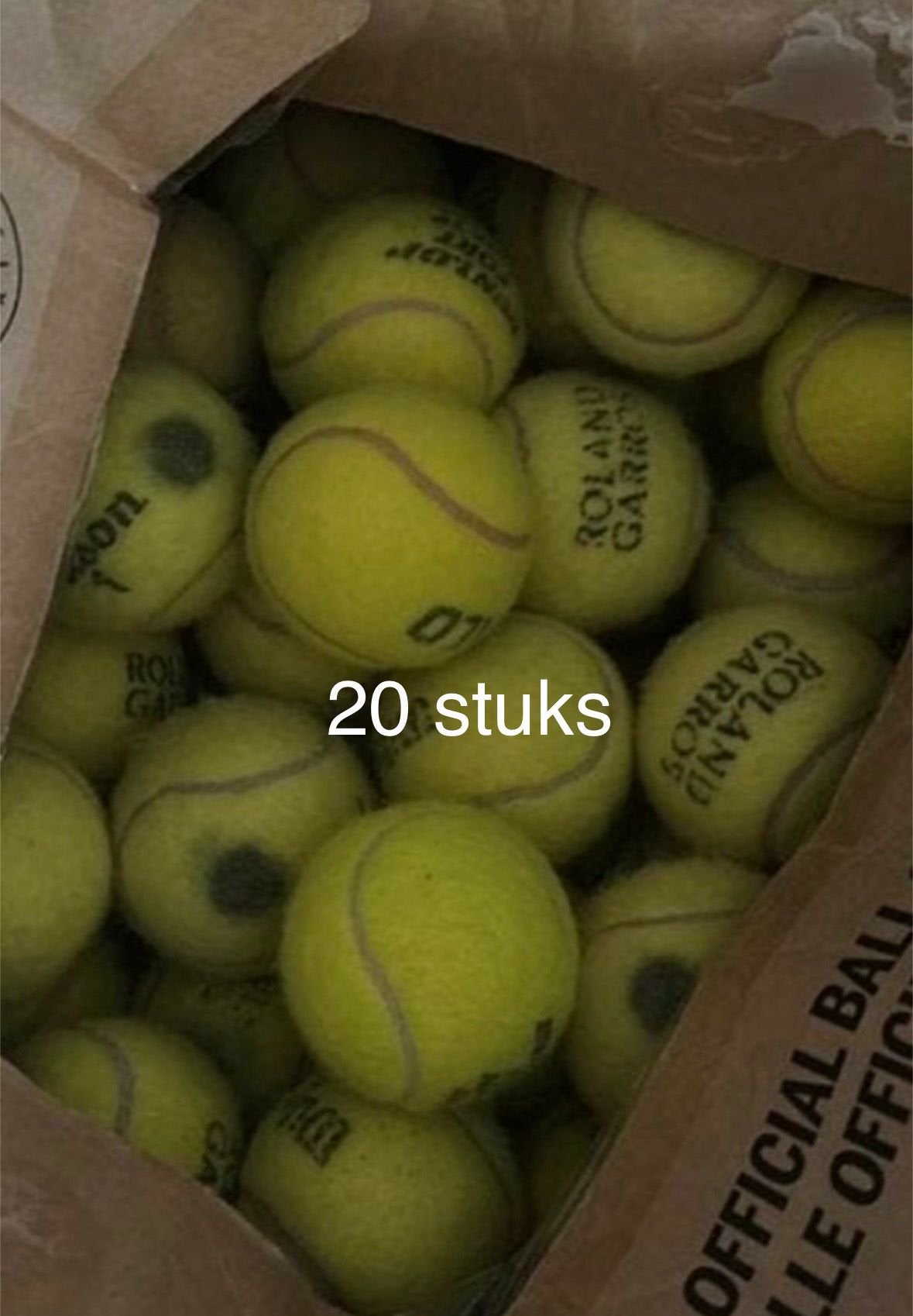 Tennis ballen gebruikt 20 stuks, Ophalen of Verzenden, Zo goed als nieuw