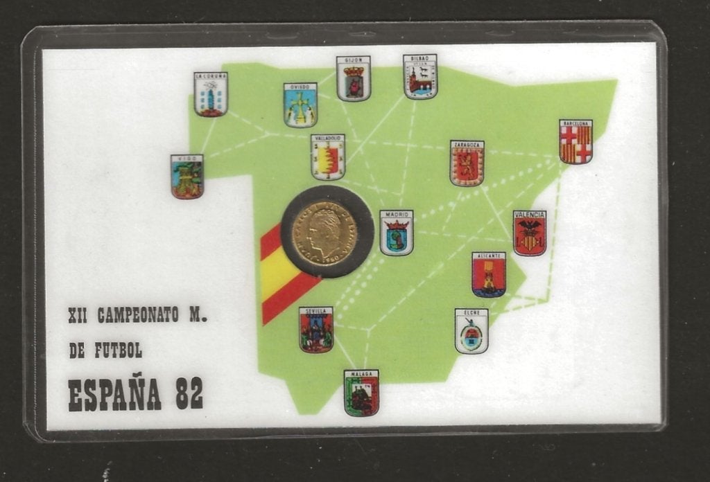 Spanje: Munt t.g.v. WK Spanje 1982, Postzegels en Munten, Ophalen of Verzenden, Overige landen, Losse munt
