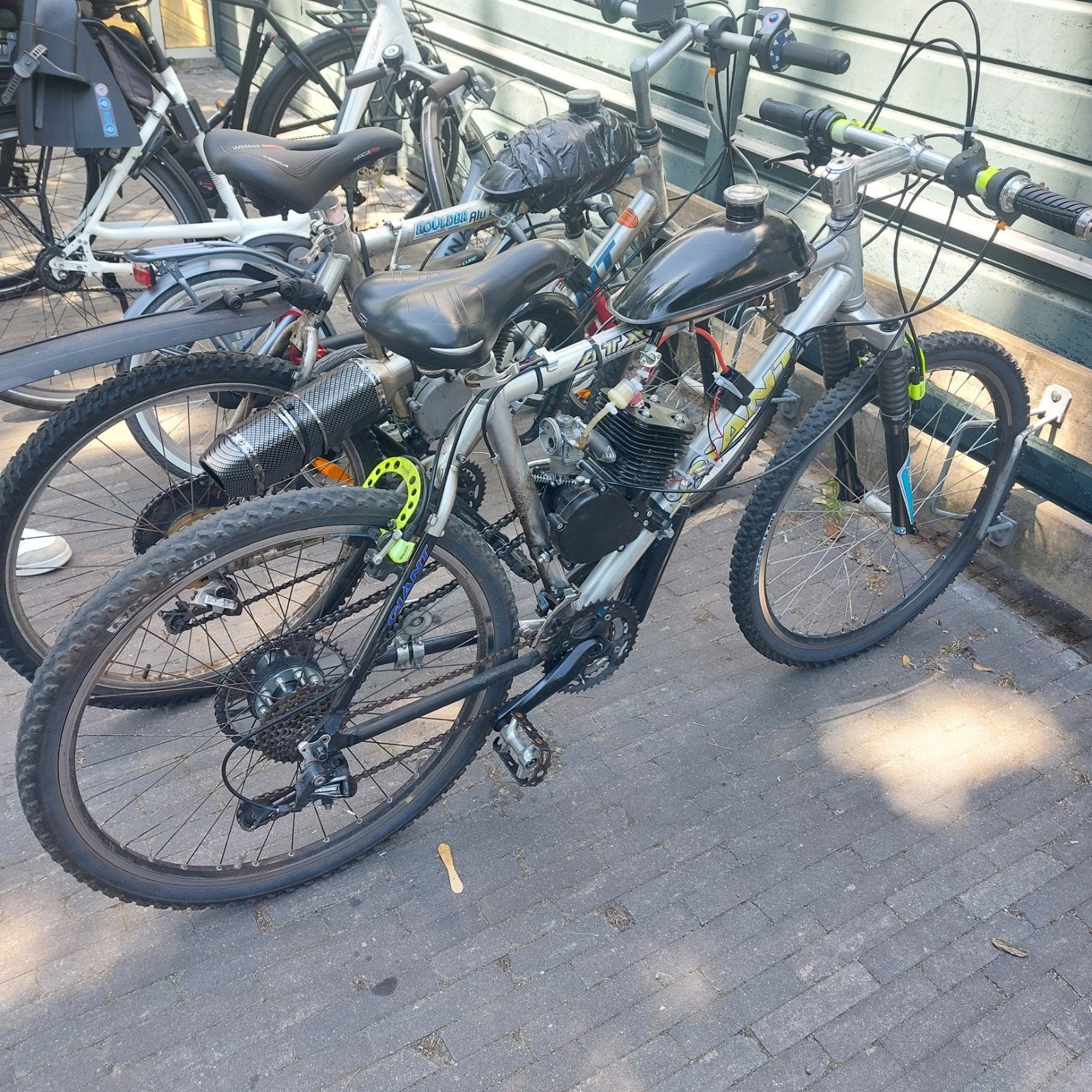 110cc Mountainbike met hydrolische remmen + 80cc project, Ophalen of Verzenden, Gebruikt