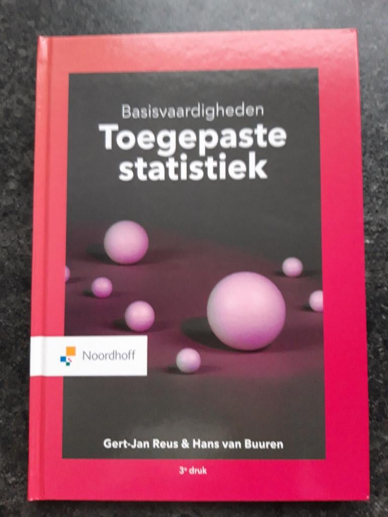 Basisvaardigheden Toegepaste statistiek, Boeken, Nieuw, Noordhoff Uitgevers, Beta, HBO