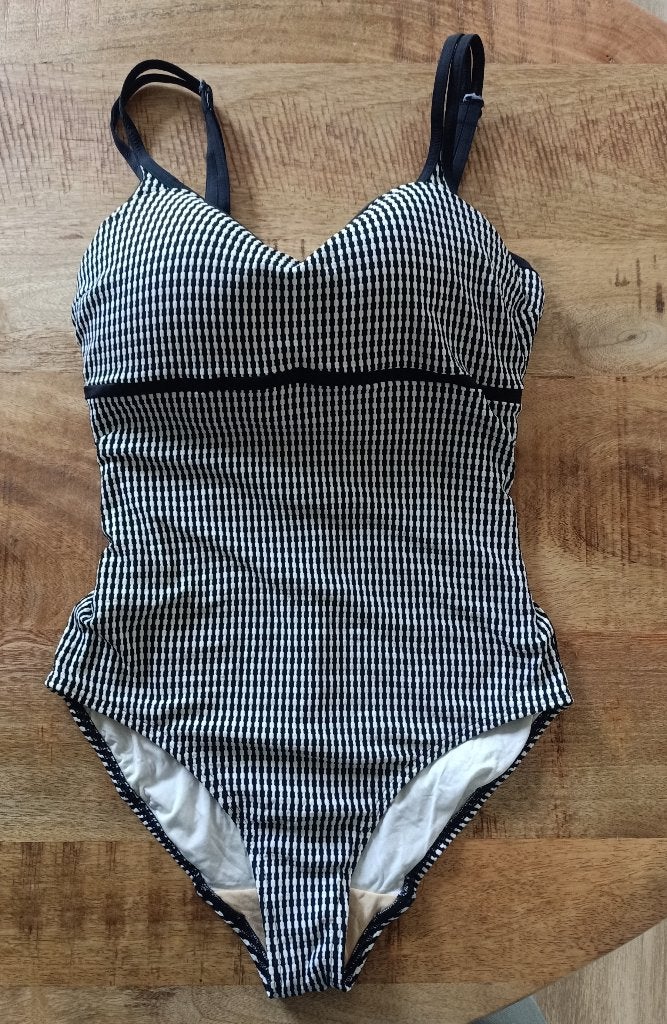 Prima donna badpak 75 F nieuw zwart wit 75F, Zwart, Nieuw, Badpak, Ophalen of Verzenden