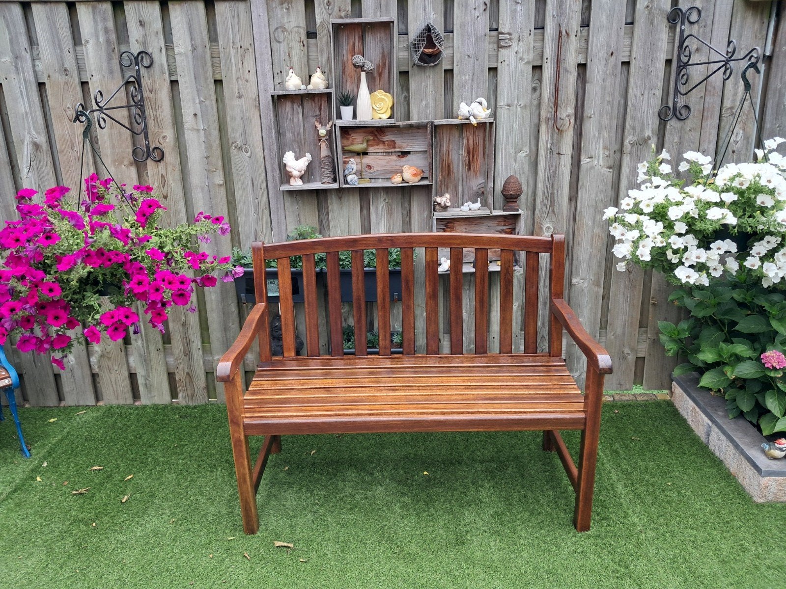Mooi gerestaureerd houten bankje - Classic Collection, Ophalen, Zo goed als nieuw, Hout