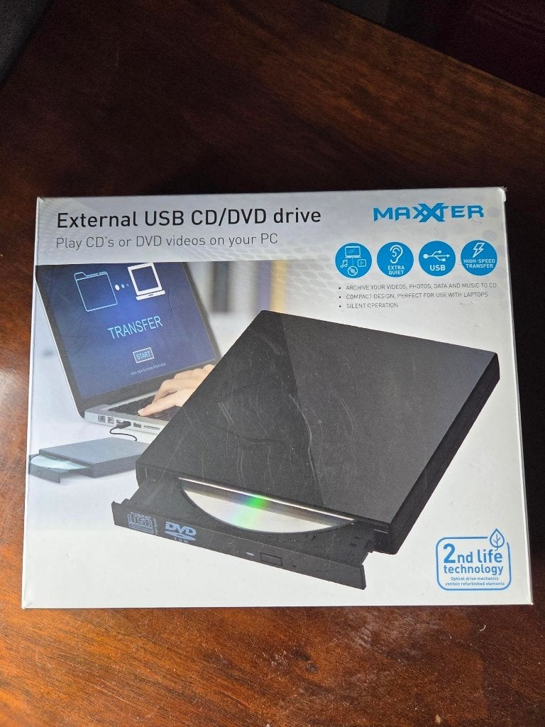 Maxxer Externe USB CD/DVD-speler voor PC, Computers en Software, Besturingssoftware, Ophalen of Verzenden, Nieuw, MacOS