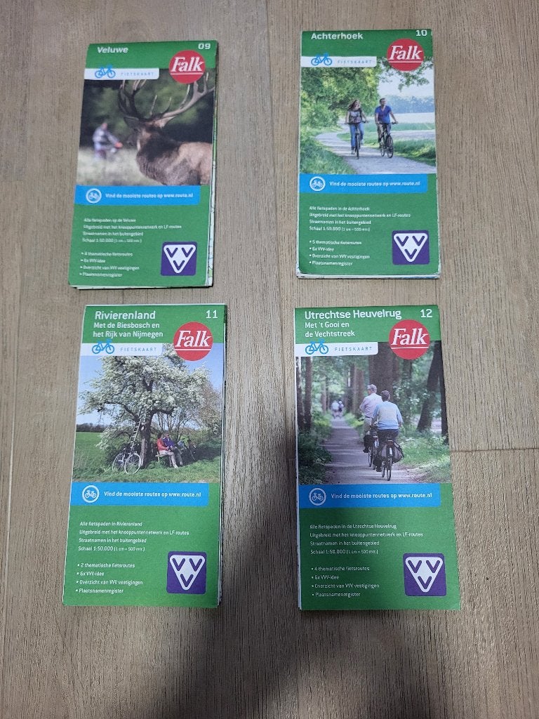 Falk Fietskaarten (4x), 2000 tot heden, Nederland, Falk, Ophalen of Verzenden
