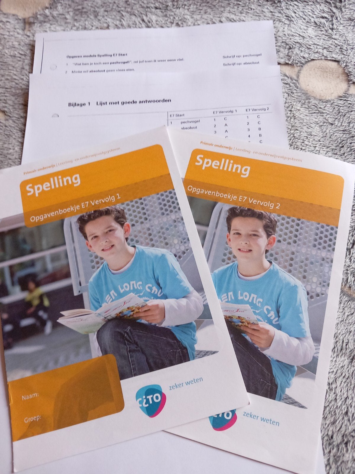 Groep 7 Cito Spelling Opgavenboekje E7 Vervolg 1+2 citotoets, Ophalen of Verzenden, Zo goed als nieuw, Cito