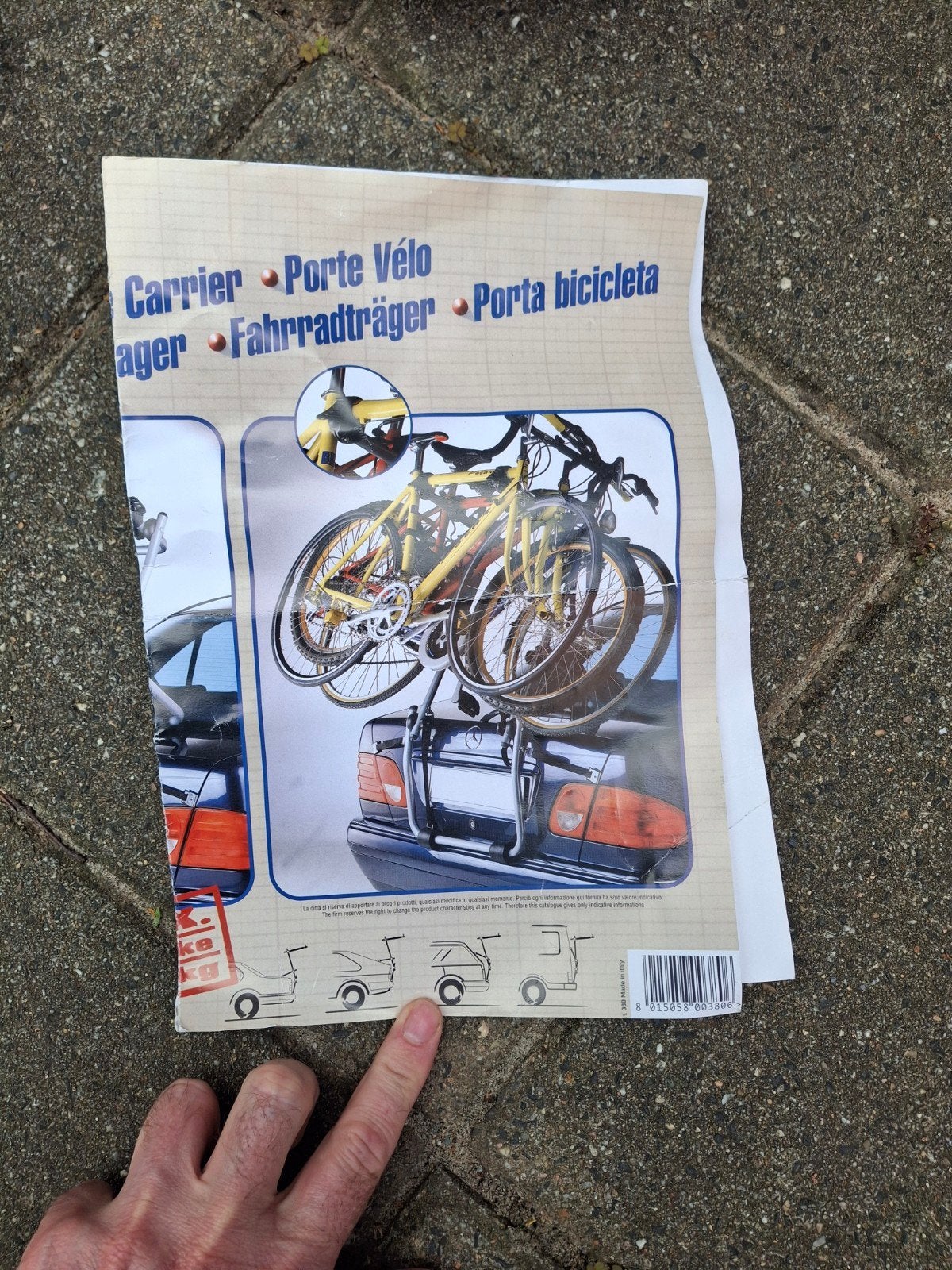 Xtreme Treviso ART 380 fietsendrager voor 3 fietsen, Ophalen, 3 fietsen of meer, Gebruikt, Achterklepdrager