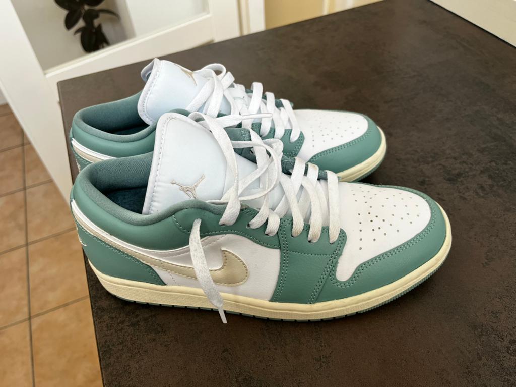 Nike Air Jordan Low 1 maat 41, Kleding | Dames, Schoenen, Blauw, Ophalen of Verzenden, Sneakers of Gympen, Zo goed als nieuw