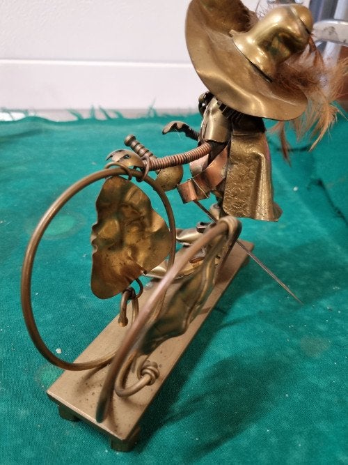 briefhouder ridder messing vintage '60, Antiek en Kunst, Ophalen of Verzenden