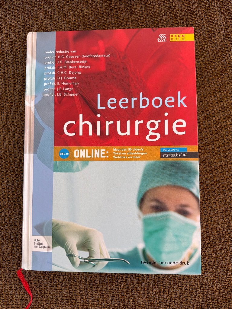 Leerboek chirurgie - Tweede, herziene druk, Ophalen, H.C. Gooszen (hoofdredacteur), Beta, WO