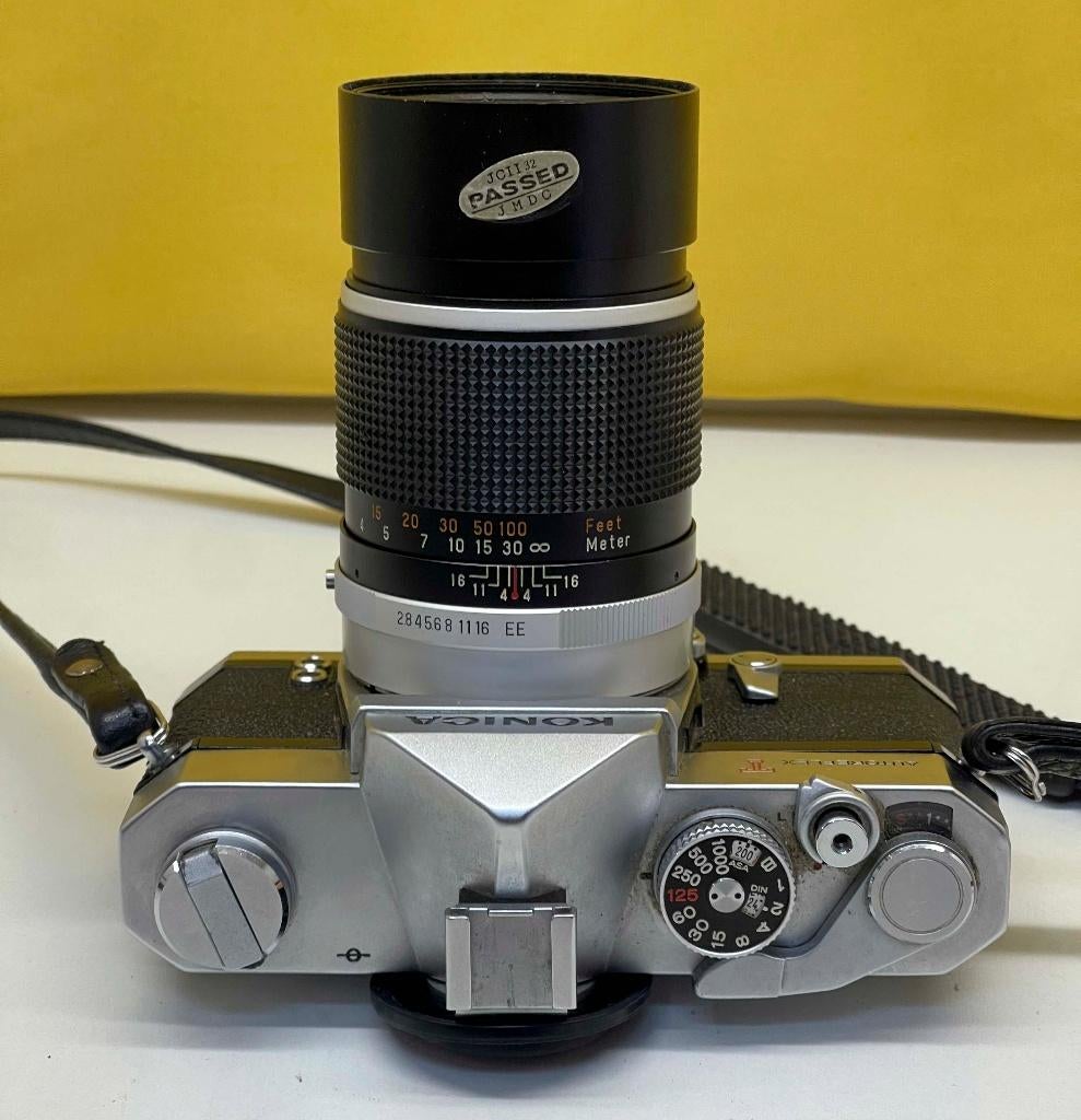 KONICA AUTOREFLEX T analoog spiegelreflex camera + 2 Lenzen, Spiegelreflex, N, Konica, Ophalen of Verzenden