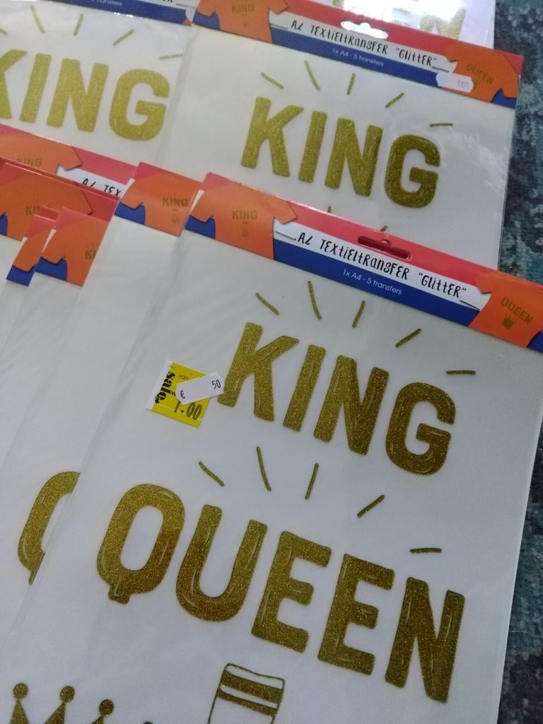 Partijtje textieltransfers met glitters, Ophalen of Verzenden