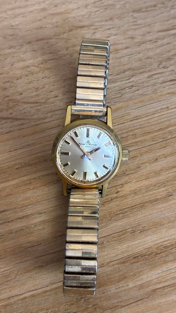Vintage Baume & Mercier dameshorloge, Swissmade, jaren 60/70, Overige merken, Gebruikt, Polshorloge, Overige materialen