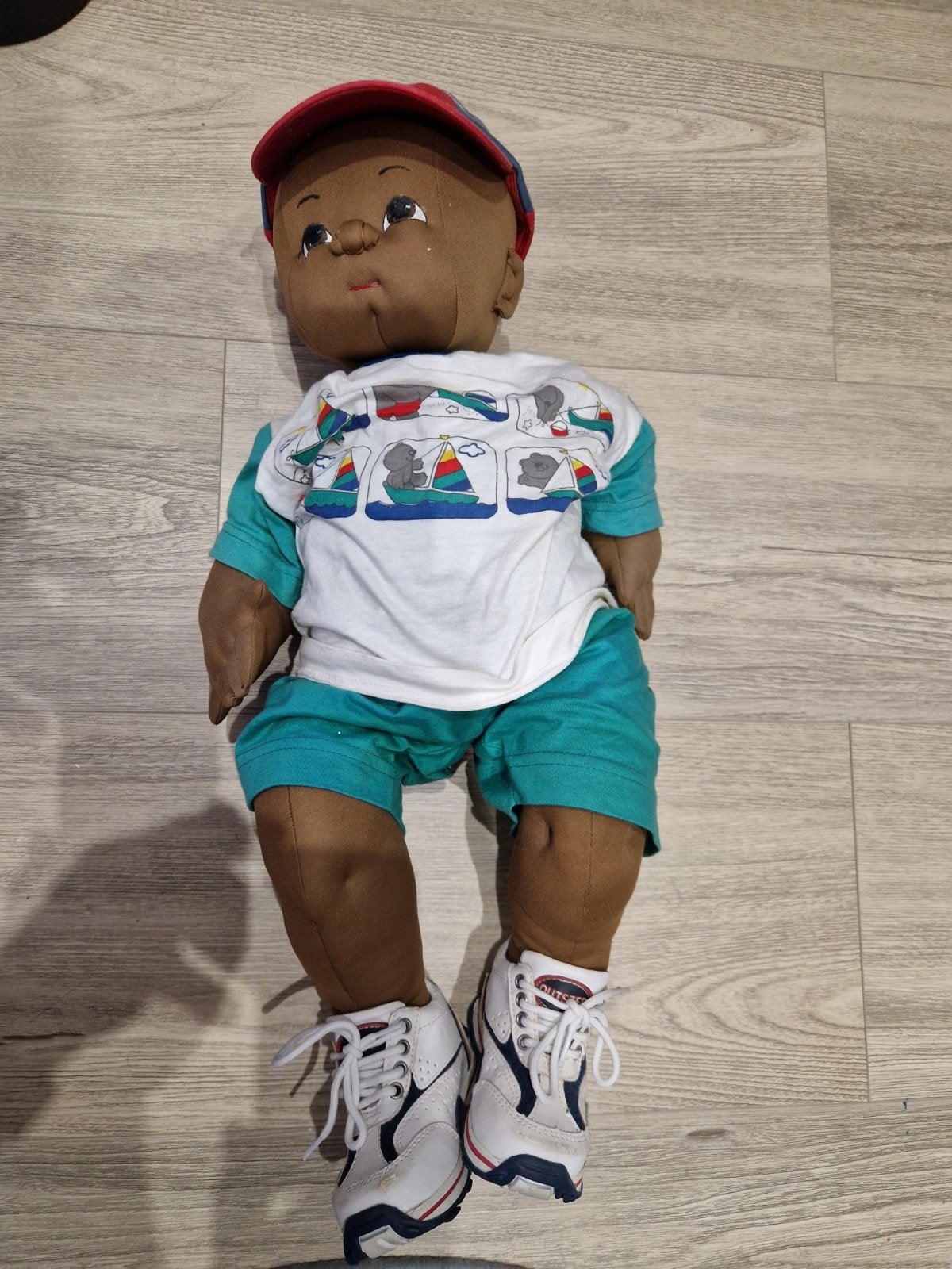 Amerikaanse baby pop handgemaakt +, Kinderen en Baby's, Speelgoed | Poppen, Ophalen of Verzenden, Gebruikt, Babypop