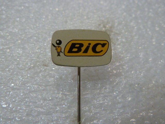 Vintage Bic Speldje - Reclame Pin, Ophalen of Verzenden, Gebruikt, Merk, Speldje of Pin
