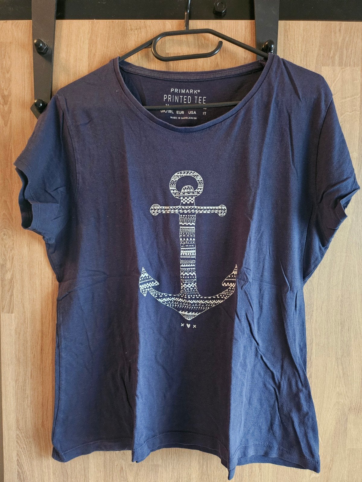 Primark Printed Tee met Ankerprint - Maat 42, Maat 42/44 (L), Ophalen of Verzenden, Zo goed als nieuw, Korte mouw