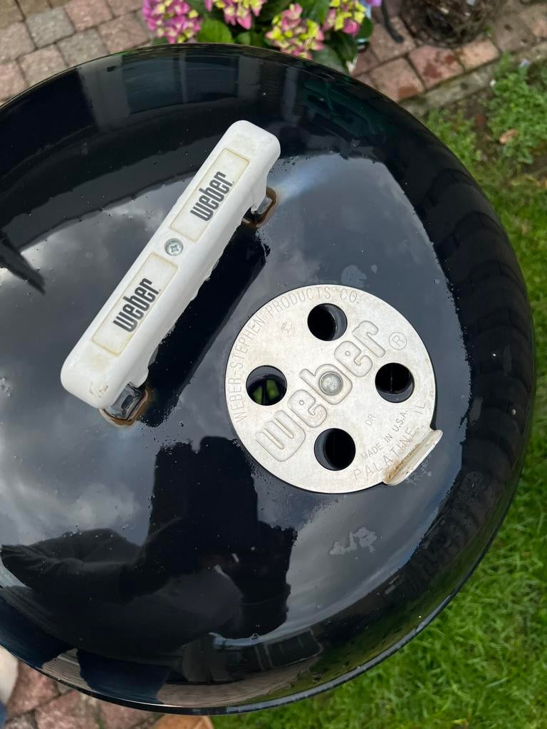 Weber Original Kettle bbq. 47 cm. Zwart emaille., Ophalen of Verzenden, Zo goed als nieuw