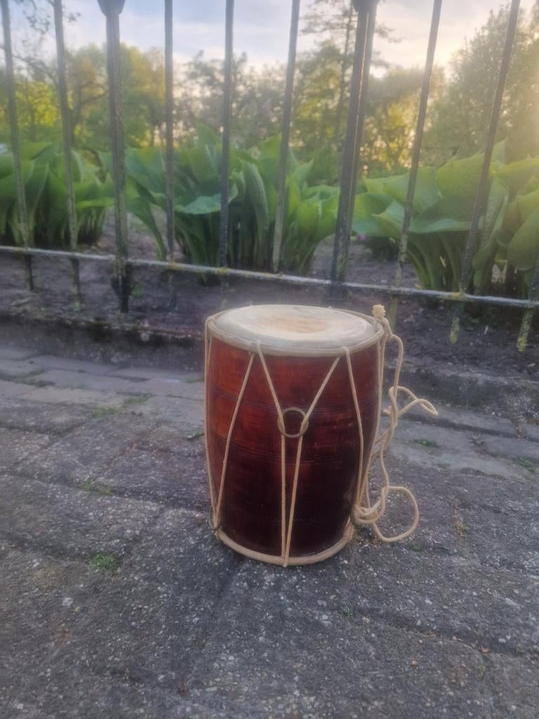 Dholak houten trommel, Ophalen of Verzenden, Gebruikt, Trommel