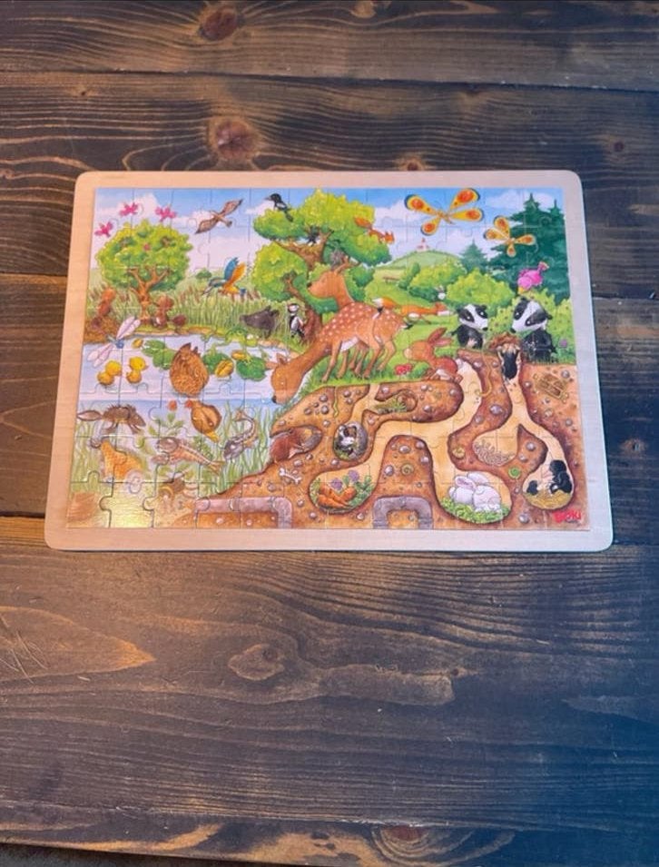 Houten puzzel van goki, Ophalen of Verzenden, Zo goed als nieuw